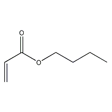 Butyl acrylate structural formula