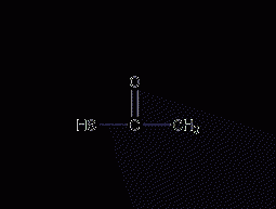 Thioacetic acid structural formula