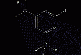 3,5-bis(trifluoromethyl)iodobenzene structural formula