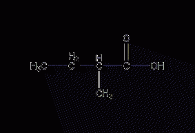 2-methylbutyric acid structural formula