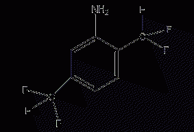 2,5-bis(trifluoromethyl)aniline structural formula