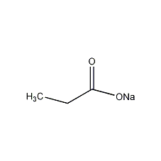 Sodium propionate structural formula