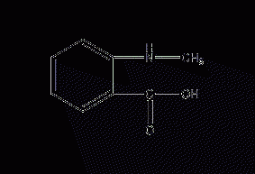 N-methylaminobenzoic acid structural formula