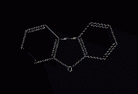 Dibenzofuran structural formula