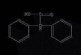 Diphenyl acetic acid structural formula