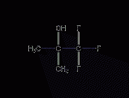 2-Trifluoromethyl-2-propanol structural formula