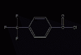 Structural formula of p-trifluoromethylbenzoyl chloride