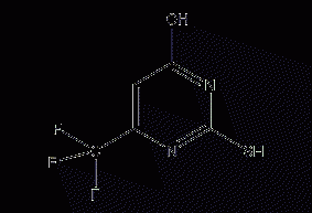 4-Hydroxy-6-Tripyrimidine-2-thiol Structural Formula