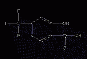 4-(trifluoromethyl)salicylic acid structural formula