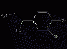 DL-norepinephrine structural formula