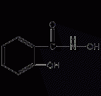 Structural formula of salicyl hydroxamic acid