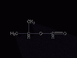 Isopropyl formate structural formula