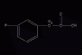 Structural formula of m-fluorophenylacetic acid