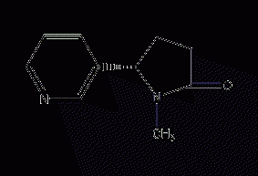 (-)-cotinine structural formula