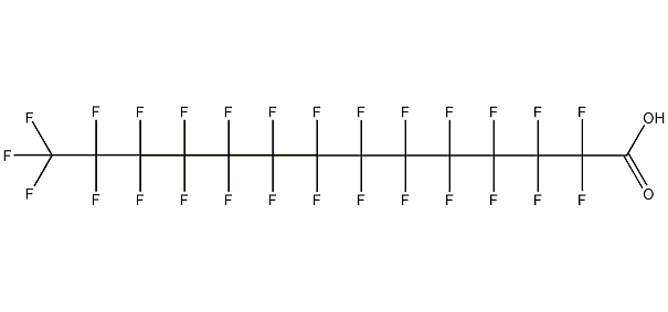 Perfluorotetradecanoic acid structural formula