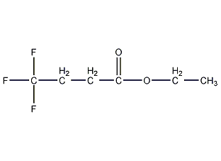 Structural formula of ethyl 4,4,4-trifluorobutyrate