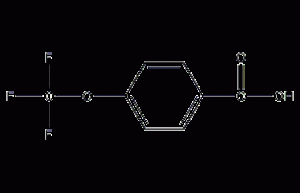 4-(trifluoromethoxy)benzoic acid structural formula