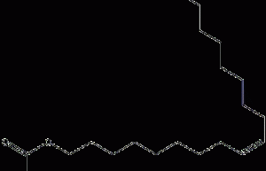 Oleyl alcohol acetate structural formula