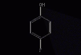 Structural formula of p-fluorophenol