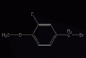 3-fluoro-4-methoxybenzyl bromide structural formula