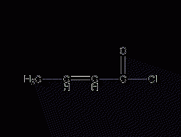 Crotonyl chloride structural formula