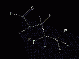 Nonafluoropentanoyl fluoride structural formula