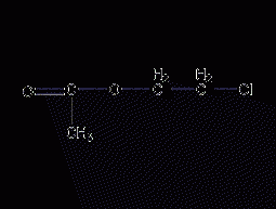 2-Chloroethyl acetate structural formula