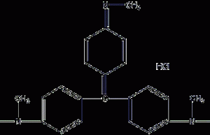 Methyl violet structural formula