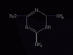 2,4-diamino-6-methyl-1,3,5-triazine structural formula