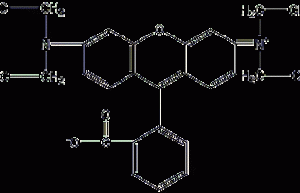 Rhodamine B basic structural formula