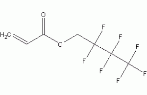 2,2,3,3,4,4,4-Heptafluorobutyl acrylate structural formula