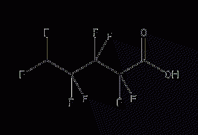 5H-Perfluoropentanoic acid structural formula