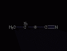 Ethyl thiocyanate structural formula