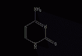 4-amino-2-mercaptopyrimidine structural formula