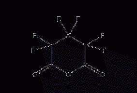 Hexafluoroglutaric anhydride structural formula