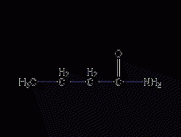 Butanamide structural formula