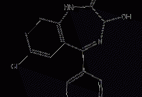 Oxazepam structural formula