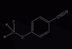 4-(trifluoromethoxy)benzonitrile structural formula