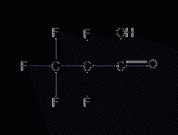 Pentafluoropropionic acid structural formula