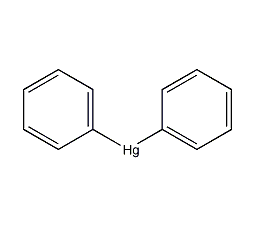 Diphenylmercury structural formula