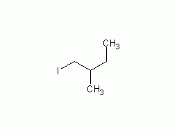 1-iodo-2-methylbutane structural formula