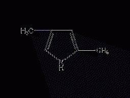 2,4-Dimethylpyrrole Structural Formula