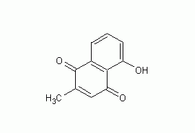 Structural formula of lanxuequinone