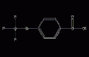 4-(trifluoromethyl)benzoyl chloride structural formula