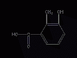 3-hydroxy-2-methylbenzoic acid structural formula