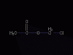 Chloromethyl acetate structural formula