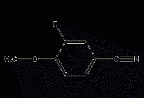 3-fluoro-4-methoxybenzonitrile structural formula