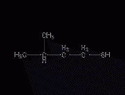 Isoamylthiol Structural Formula