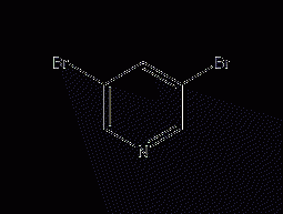 3,5-Dibromopyridine Structural Formula