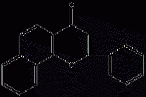 α-naphthoflavone structural formula